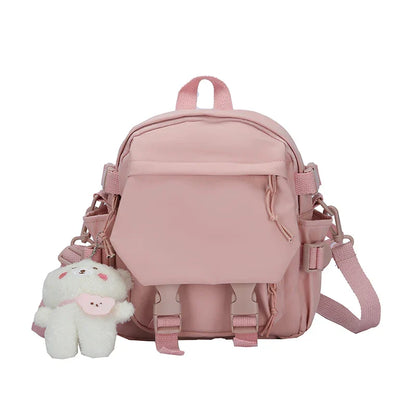 Aichashi BACK TO SCHOOL Fashion Kawaii Mini Backpack Women Shoulder Bag for Teenage Girls Multi-Function Small Bagpack Ladies Travle School Backpacks