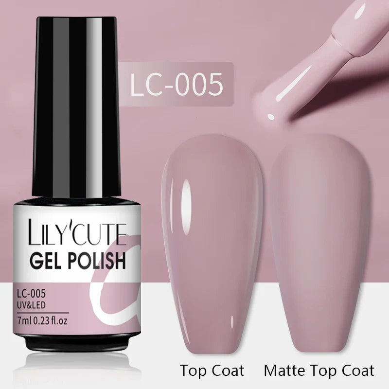 Aichashi 7ML Gel Nail Polish Vernis Semi-Permanent Nude Nail Polish For Nails Soak Off UV LED Gel DIY Nail Art Gel Varnishes