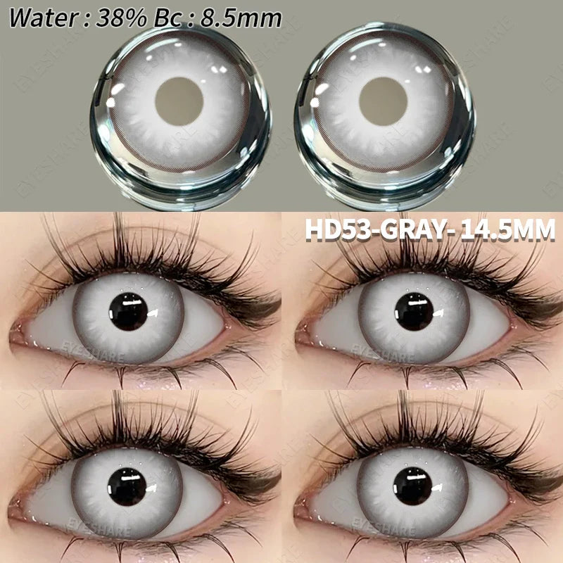 Aichashi 1 Pair Color Contact Lenses for Eyes Cosplay Red Color Lens Anime Purple Lenses Korean Lenses Big Eye Lens Blue Lenses