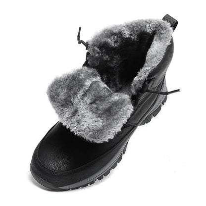 aichashi  -  Super Warm Winter Boots With Fur Outdoor Snow Men Boots Snow Antiskid Waterproof Boots Men Shoes Winter botas High Top hombre