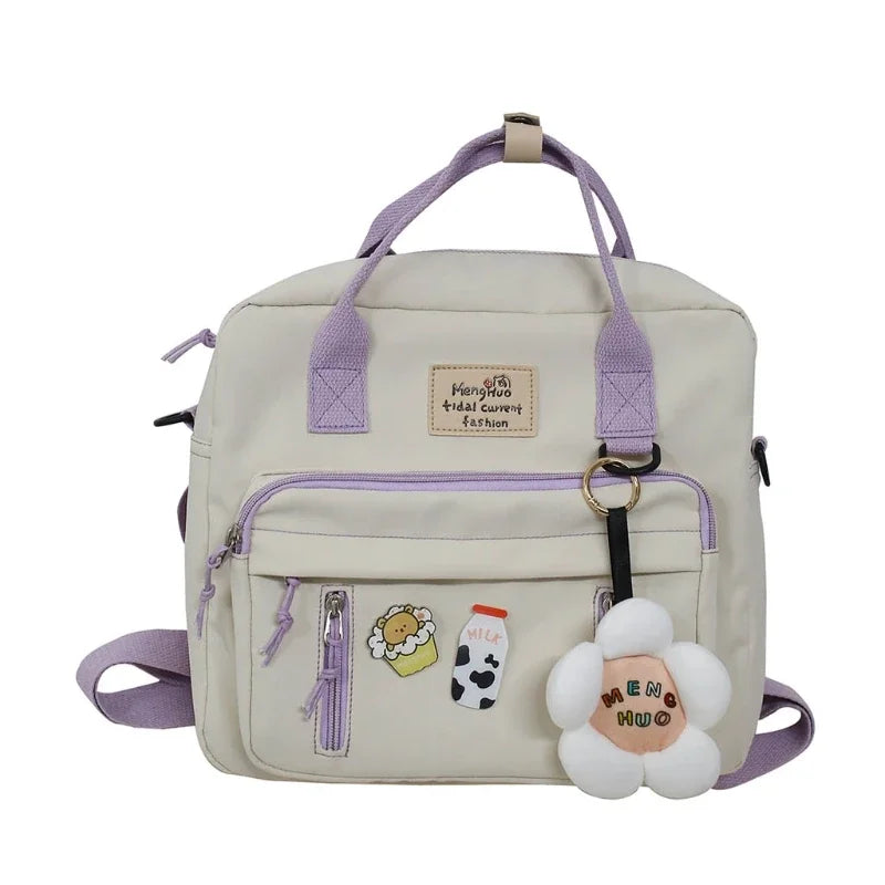 Aichashi BACK TO SCHOOL Japanese High School Girls Backpack School Bags for Teenage Girls Multi Pockets New Kawaii Backpack Women Harajuku Cute BookPack