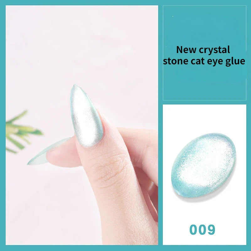 8ML Colorful Cat Eye Gel Nails Polish Winter Reflective Glitter Universal Magnetic Nail Polish Can Be Used Manicure Accesorios