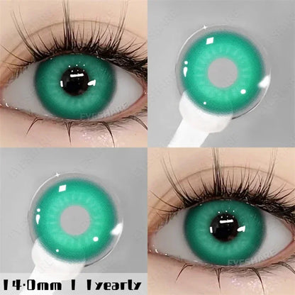 Aichashi New Fashion Color Contact Lenses for Eyes Anime Blue Eyes Contacts Lense Colorful Makeup Eyes Lenses Yearly 2pcs/pair