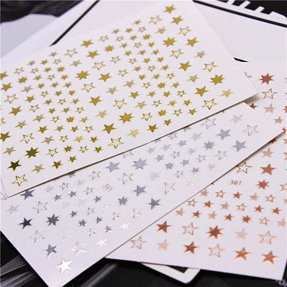 Aichashi 1 sheet Pentagram Nail Art Sticker