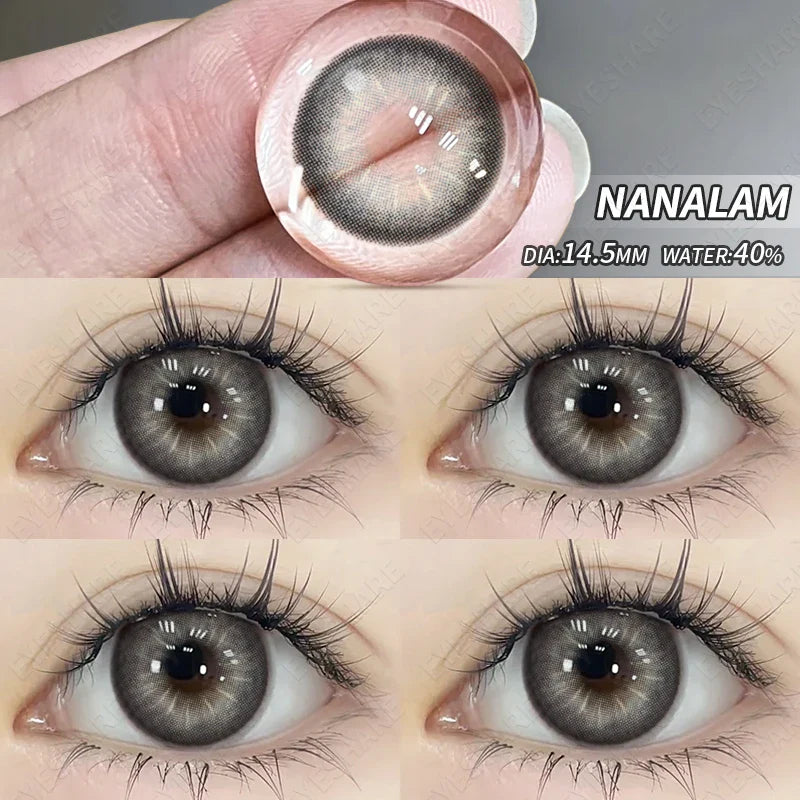 Aichashi NEW Style Eyes Contacts Lenses Colored Contact Lens for Eye 1pair Blue Contact Lens Yearly Beauty Makeup Red Eye Lenses