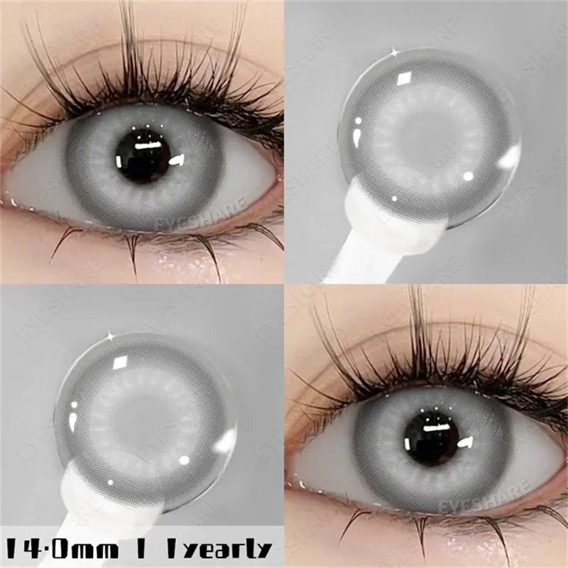 Aichashi New Fashion Color Contact Lenses for Eyes Anime Blue Eyes Contacts Lense Colorful Makeup Eyes Lenses Yearly 2pcs/pair