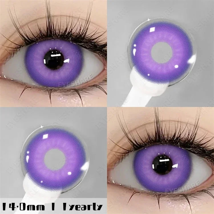 Aichashi New Fashion Color Contact Lenses for Eyes Cosplay Blue Eyes Contacts Lenses Makeup Green Eyes Lenses Yearly 2pcs/pair