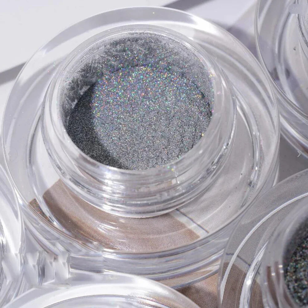 1Box Unicorn Holographic Nail Powder Silver Glitter Metallic Rub Dust Mirror Pigment Extra Fine Shiny Chrome For DIY Manicure*Y*