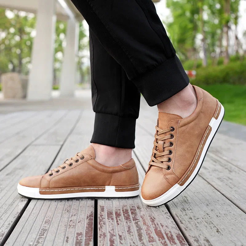 Aichashi Men Leather Casual Shoes Men Sneakers  Autumn Brand Mens Suede Shoes Comfortable Flat Male Footwear Zapatillas Hombre 2024