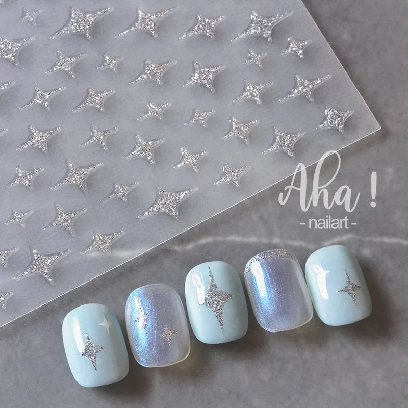 Beautiful White Pearl Line Chain Nail Stickers Japanese 3D Nail Art Design Decoration Decals DIY Manicure High Quality