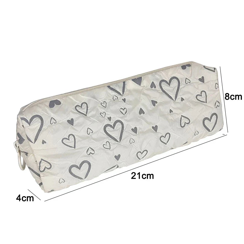 Aichashi BACK TO SCHOOL Love Pencil Case School Supplies Pencilcase Estuche Escolar Soft Trousse Scolaire Large Capacity Pen Case Kalemlik Pencil Pouch