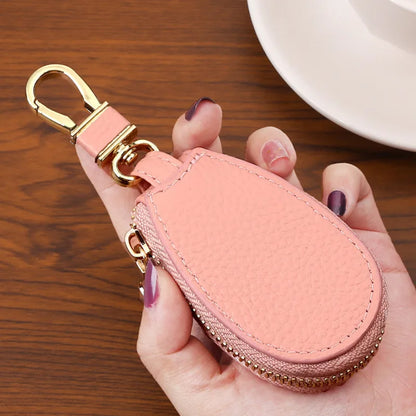 Car Key Wallets Women Couples Zipper Door Keys Storage Mini Portable Multi-function Simple Solid Protection Classic Unisex