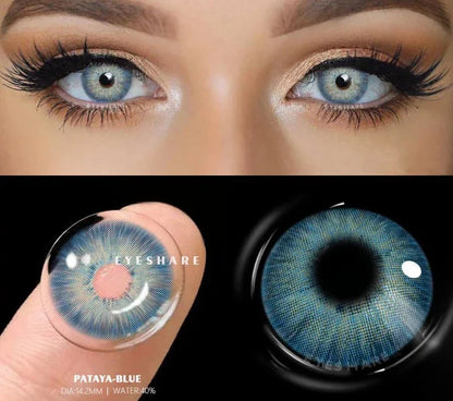 Coloured Contact Lenses for Eyes 1pair Gray Pupils Lens Blue Eye Lenses Green Lens Yearly Brown Contacts Cosmetic Lens