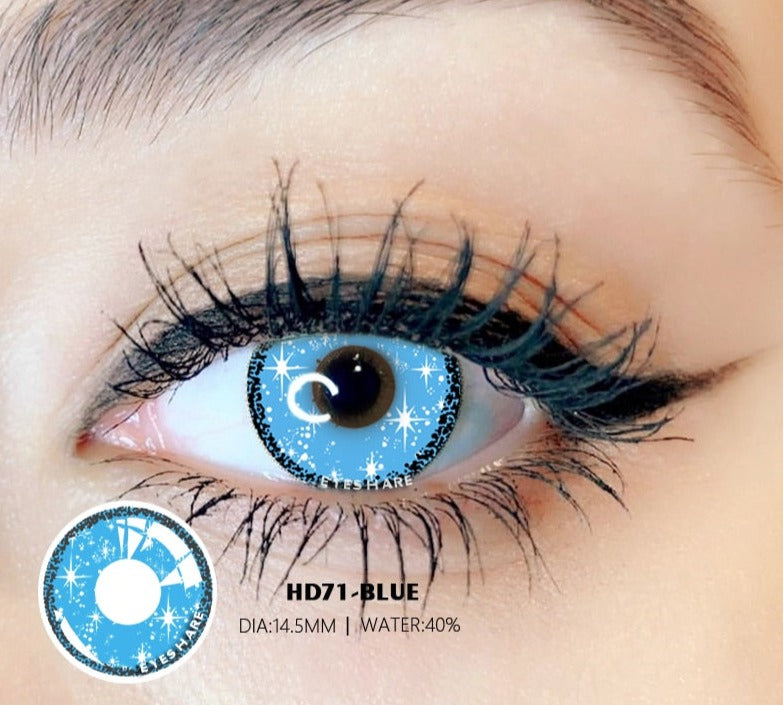 Blue Color Contact Lenses for Eyes Cosplay Yearly Makeup Halloween Beauty Color Contact Lenses Free Shipping