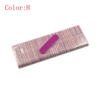 100Pcs/Lot,Double Side Disposable Mini Wooden Nail File,Grinding Polishing  Buffer Strips Manicure Care Tools,Size:5x1.3cm