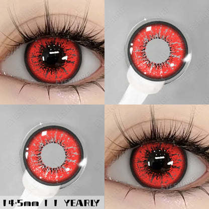 Aichashi New Fashion Color Contact Lenses for Eyes Anime Blue Eyes Contacts Lense Colorful Makeup Eyes Lenses Yearly 2pcs/pair