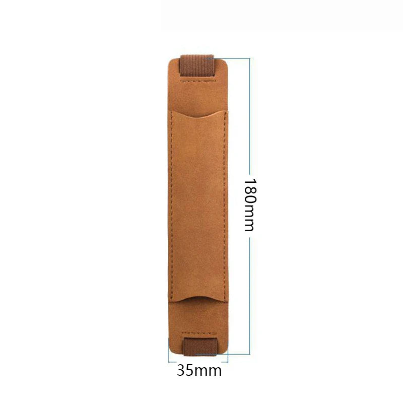 Aichashi BACK TO SCHOOL PU Leather Pencil Holder Bag Vintage Single Pen Case Universal Pen Storage Pen Sleeve Protectors Office School Stationery Gifts