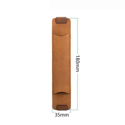 Aichashi BACK TO SCHOOL PU Leather Pencil Holder Bag Vintage Single Pen Case Universal Pen Storage Pen Sleeve Protectors Office School Stationery Gifts