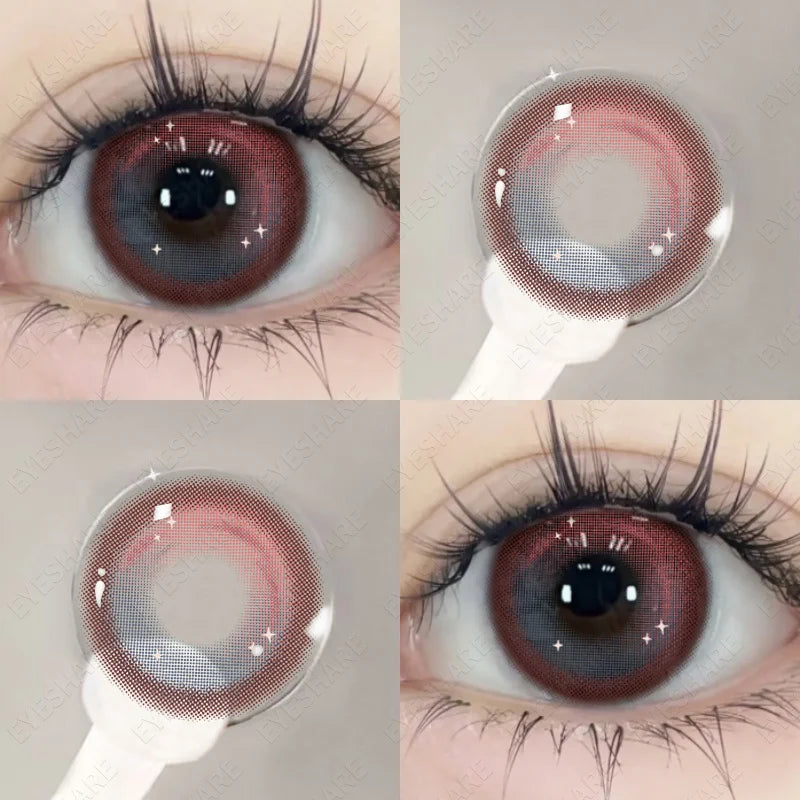 Aichashi 1 Pair Color Contact Lenses for Eyes Cosplay Red Color Lens Anime Purple Lenses Korean Lenses Big Eye Lens Blue Lenses