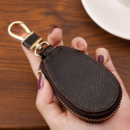 Car Key Wallets Women Couples Zipper Door Keys Storage Mini Portable Multi-function Simple Solid Protection Classic Unisex