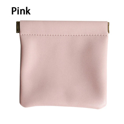 Aichashi 1Pcs Portable PU Leather Coin Purse Earphone Bag Headphone Organizer Mini Sundry Cosmetic Bag Female Lipstick Change Storage Bag