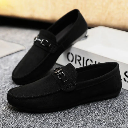 Aichashi New Shoes for Men Casual Leather Shoes Slip-On Comfortable Driving Shoes Loafers Men Zapatos Para Hombre Designer Loafers Men