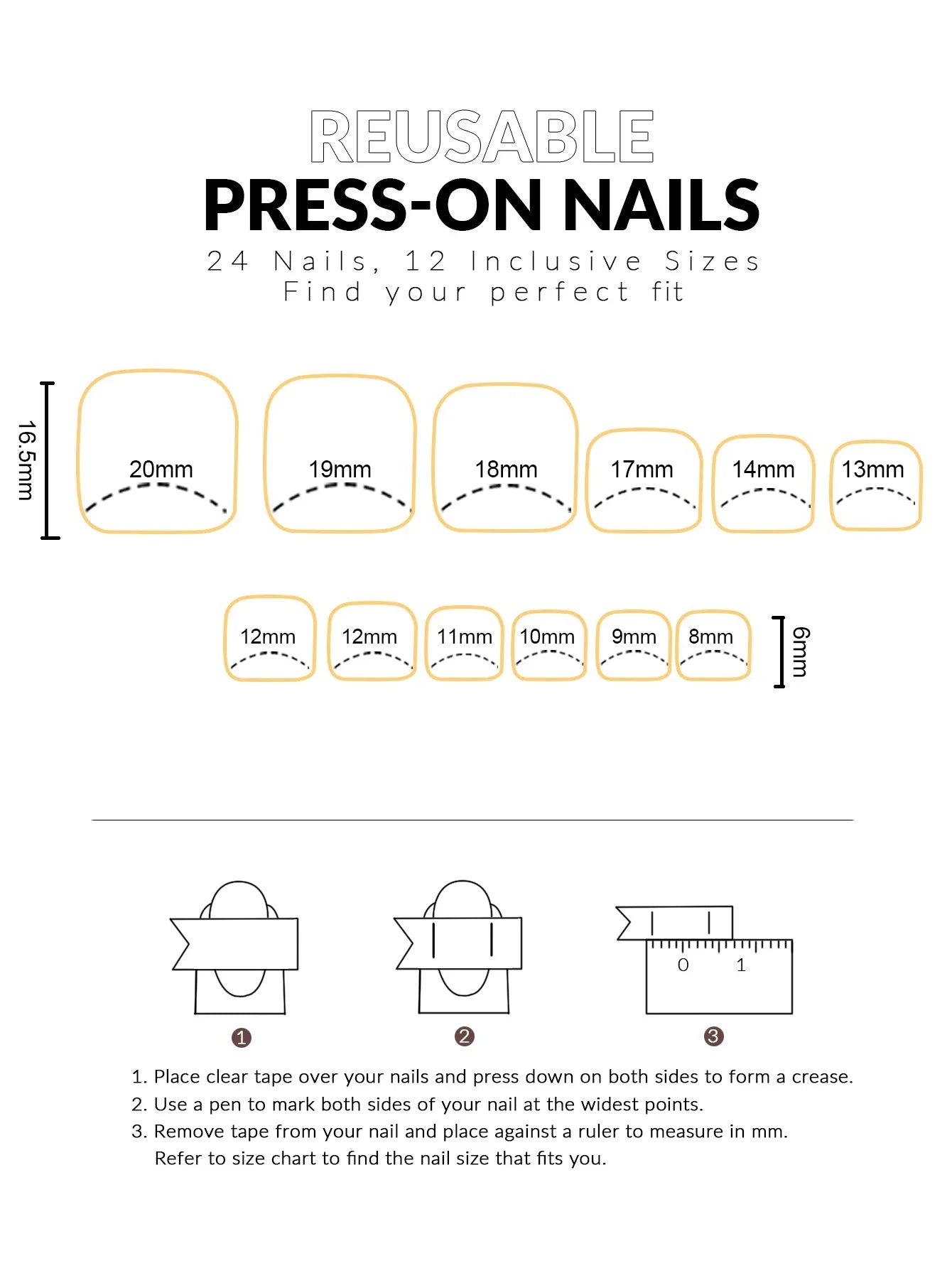 Aichashi 24pcs French False Toe Nails Full Cover Wearable Press on Toenails Ins Simple Square Head Artificial False Toenail Tips for Girl