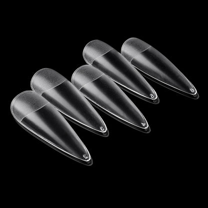 120Pcs Full Cover Press On Nail Tips Stiletto Almond Square Coffin French False Fake Soak Off Gel Nail Extension Tips Capsule