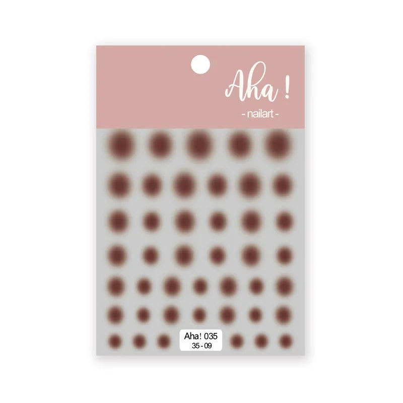 Aichashi 12 colors Pink Smudge Nail Sticker Blush Gradient Decals Sticker Self-Adhesive Translucent Waterproof Ultra-Thin 3D Nail Slider