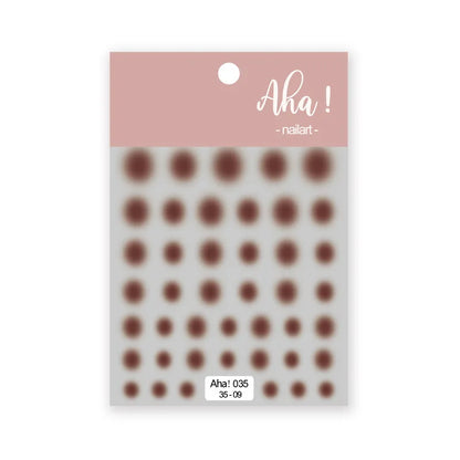 Aichashi 12 colors Pink Smudge Nail Sticker Blush Gradient Decals Sticker Self-Adhesive Translucent Waterproof Ultra-Thin 3D Nail Slider