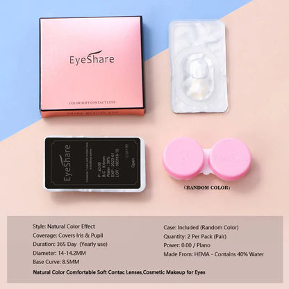 1Pair Colored Contact Lenses for Eyes Fast Delivery Brown Lenses Gray Pupils Lens Green Eye Lenses Blue Eye Lens Yearly