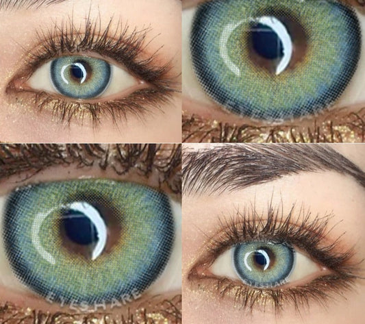 Color Lens Eyes 2pcs Natural Color Contact Lenses For Eyes Yearly Beauty Contact Lenses Eye Cosmetic blue Color Lens