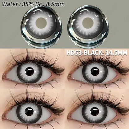 Aichashi 1 Pair Fashion Pink Cosplay Anime Lenses Color Contact Lenses for Eyes Cosmetics Purple Lenses Yearly Eye Contact Lens