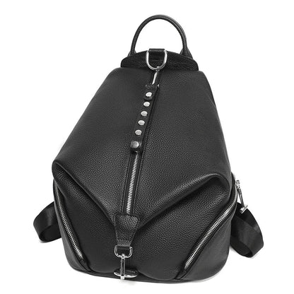 Aichashi Anti-theft Women Backpacks 100% Genuine Leather Travel Backpacks Large Capacity Schoolbag For Girls New Design Backpack