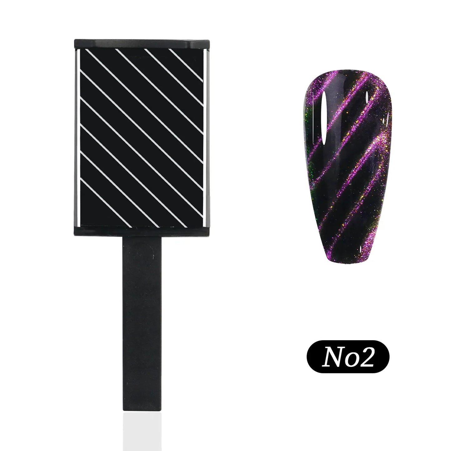 1Pc Black Nail Cat Eye Magnet UV LED magnetic Gel Multi Different Effect 3D Phantom Magnetic Stick Use For Manicure Shop Home