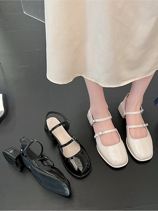 Aichashi Casual Elegant Sandals Woman Summer Office Lady Fashion Solid Shoes Non-slip Korean Style Heels Vintage Female Shoes Design