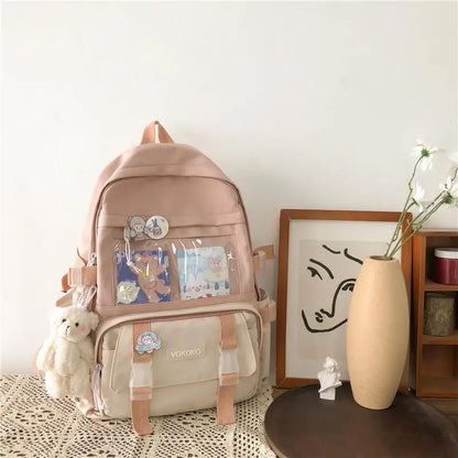 Aichashi Kawaii Women Backpack Waterproof School Bag For Teenager Girl Student Bookbag Laptop Rucksack Cute Female Travel Bagpack Mochila