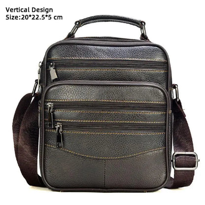 Aichashi Men Messenger Bags Genuine Leather Handbags for Man Luxury Brand Male Crossbody Bag for Mini Pad Boy Shoulder Bag