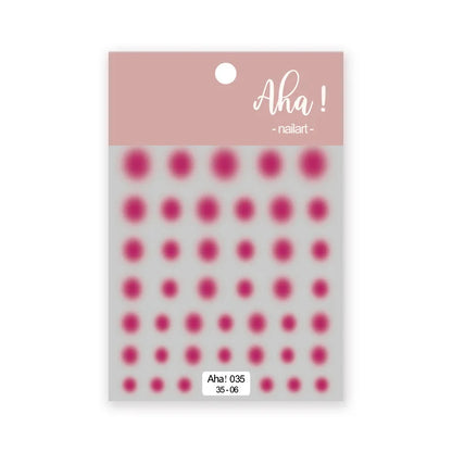 Aichashi 12 colors Pink Smudge Nail Sticker Blush Gradient Decals Sticker Self-Adhesive Translucent Waterproof Ultra-Thin 3D Nail Slider