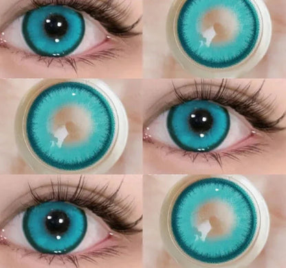 1 Pair Korean Fashion Lenses Pink Cosplay Anime Lenses Color Contact Lenses for Eyes Cosmetics Colored Lenses Red Lenses