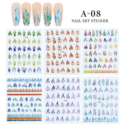 Aichashi 6sheet/set 3D Laser Butterfly Stickers For Nails DIY Gilding Slider Wraps Adheisve Nail Art Stickers Decals Manicure Charms