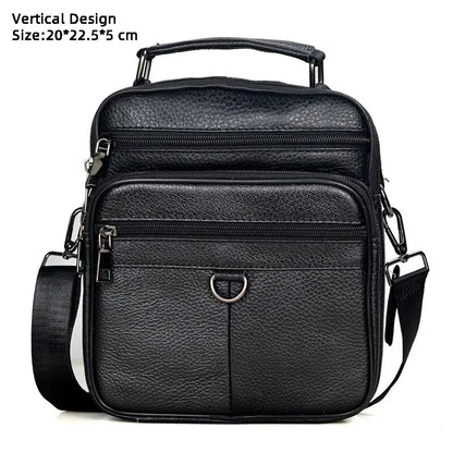 Aichashi Men Messenger Bags Genuine Leather Handbags for Man Luxury Brand Male Crossbody Bag for Mini Pad Boy Shoulder Bag