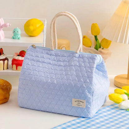 Cute Travel Handbag Storage Bags Nylon Camping Picnic Bag Meal Bag Lunch Organizer Tote Bag Lunch Box Lunch Bag