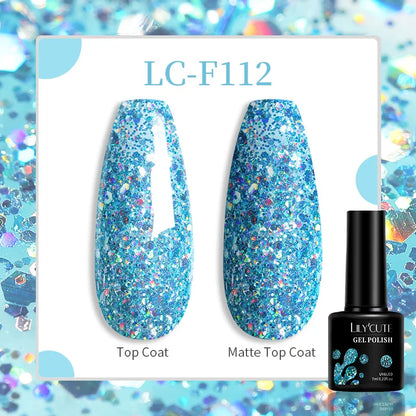 Aichashi 7ML Aurora Cat Magnetic Gel Nail Polish Nail Art Sparkle Glitter Gel Varnis Semi Permanent Soak Off  UV Gel Varnishes