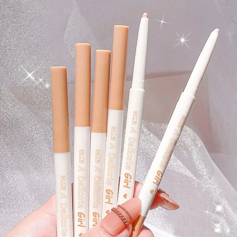 Aichashi Liquid Eyeliner Lying Silkworm Pen Matte Shadow Long-lasting Waterproof Quick-dry Tea Brown Pen Glitter Eye Makeup Beauty Tools