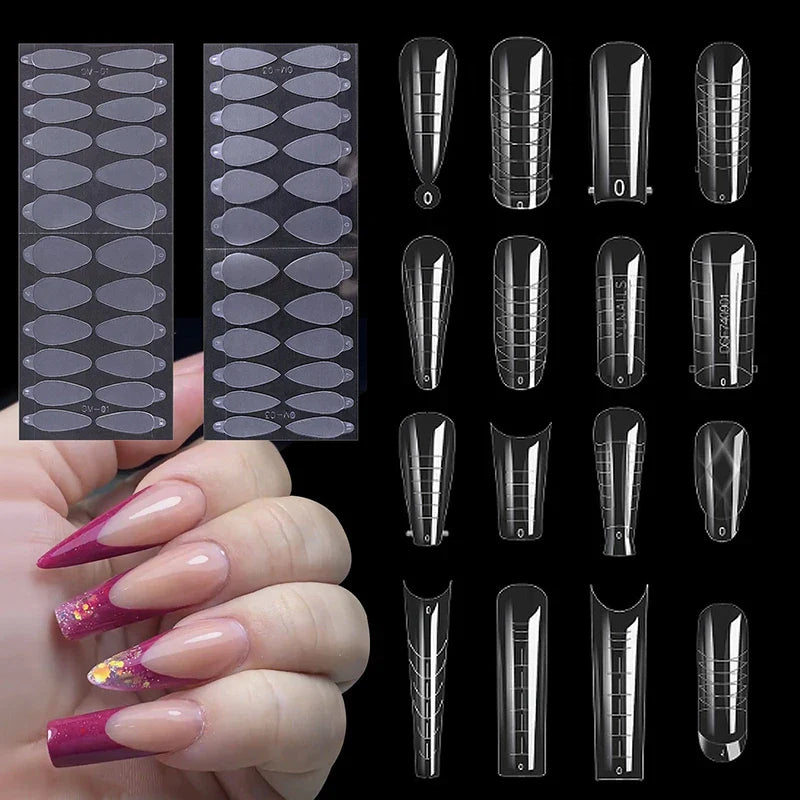 Aichashi 24pcs Manicure Paper Matte Paperless Tray Auxiliary Support Phototherapy Nail Polish Extended Fingernail Manicure Special Tool