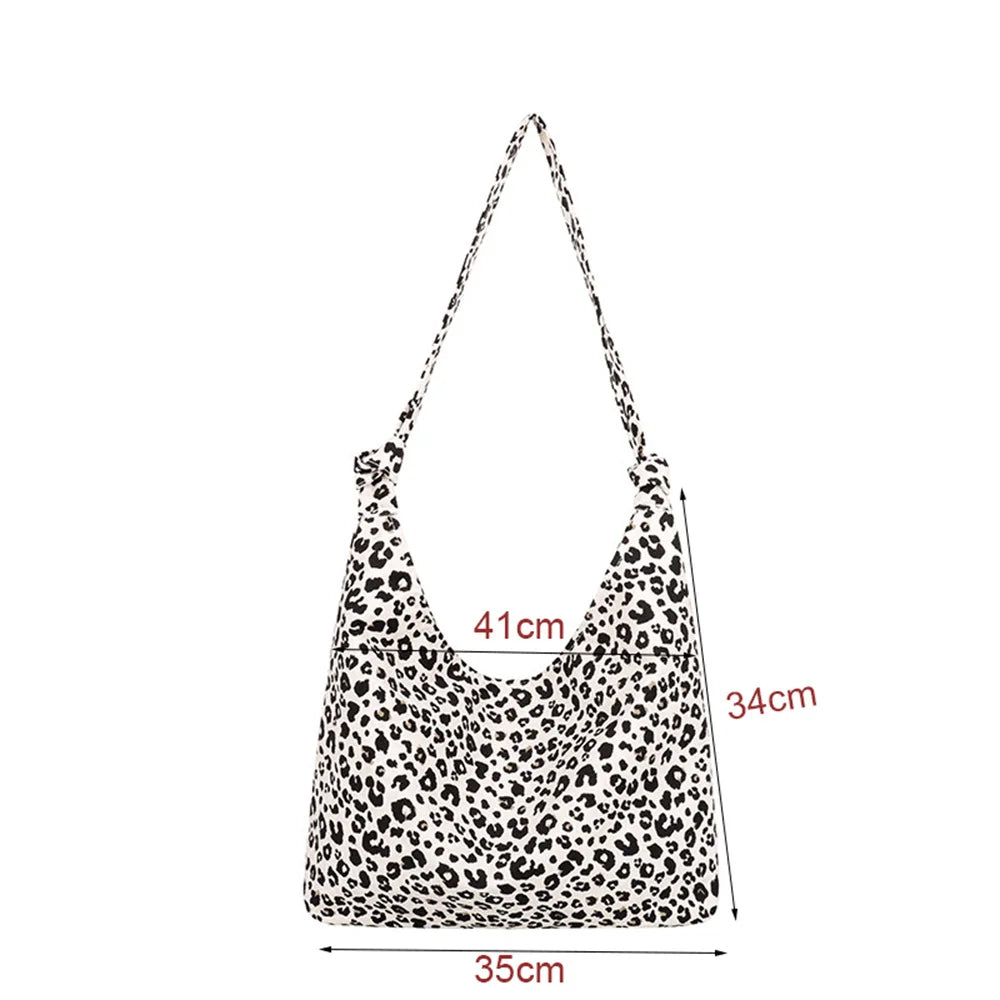 Aichashi Female Bags Totes Luxury Designer Handbags For Women Shopping Canvas Ladies Fashion Casual Leopard Shoulder Shopper Women'S Bag