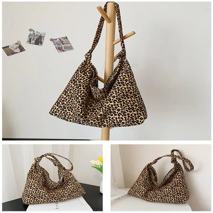 Aichashi Female Bags Totes Luxury Designer Handbags For Women Shopping Canvas Ladies Fashion Casual Leopard Shoulder Shopper Women'S Bag