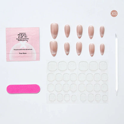 Artificial Nail French Cat Eyes Red Nails Set Long/Short Press on Nails Handmade Acrylic Reusable Fake Nails with Glue Stick-on