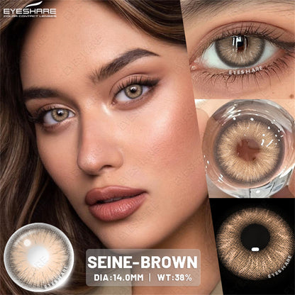 Seine Brown 14.0mm 1 Pair | 1 Year